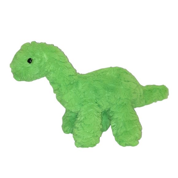 2016 Manhattan Toy Company Green Brontosaurus Dinosaur Plush Stuffed Beanbag Toy - Picture 1 of 5